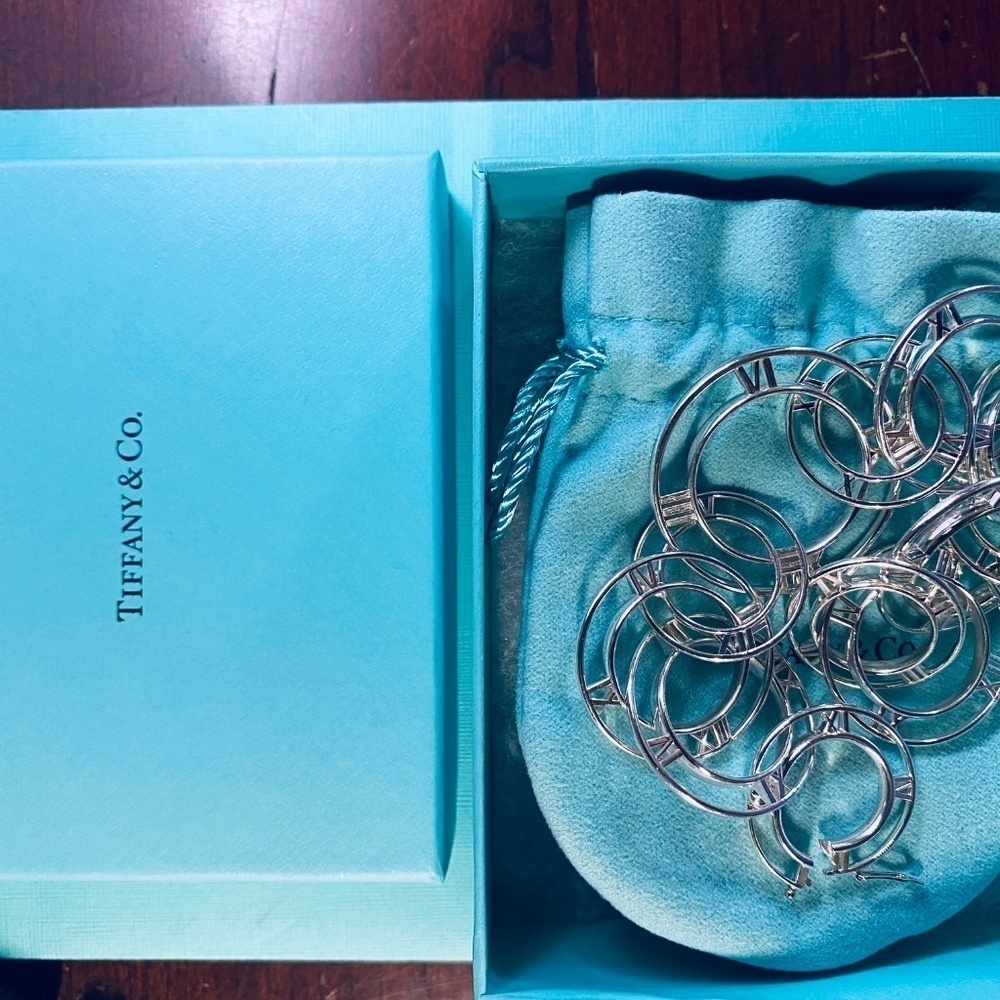 New Tiffany & Co Atlas Numeral Open Link Bracelet. 925 silver Rare Retired - Picture 9 of 9